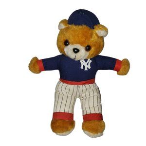MLB New York Yankees Teddy 9" Bear Dressed in Baseball Outfit and Basball Hat
